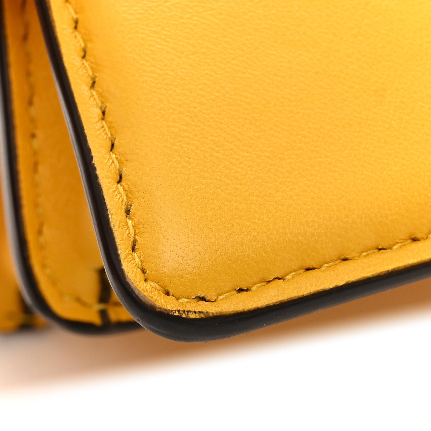 Fendi Shiny Nappa Nano Peekaboo Maxi Handle Satchel Mimosa 12 of 12