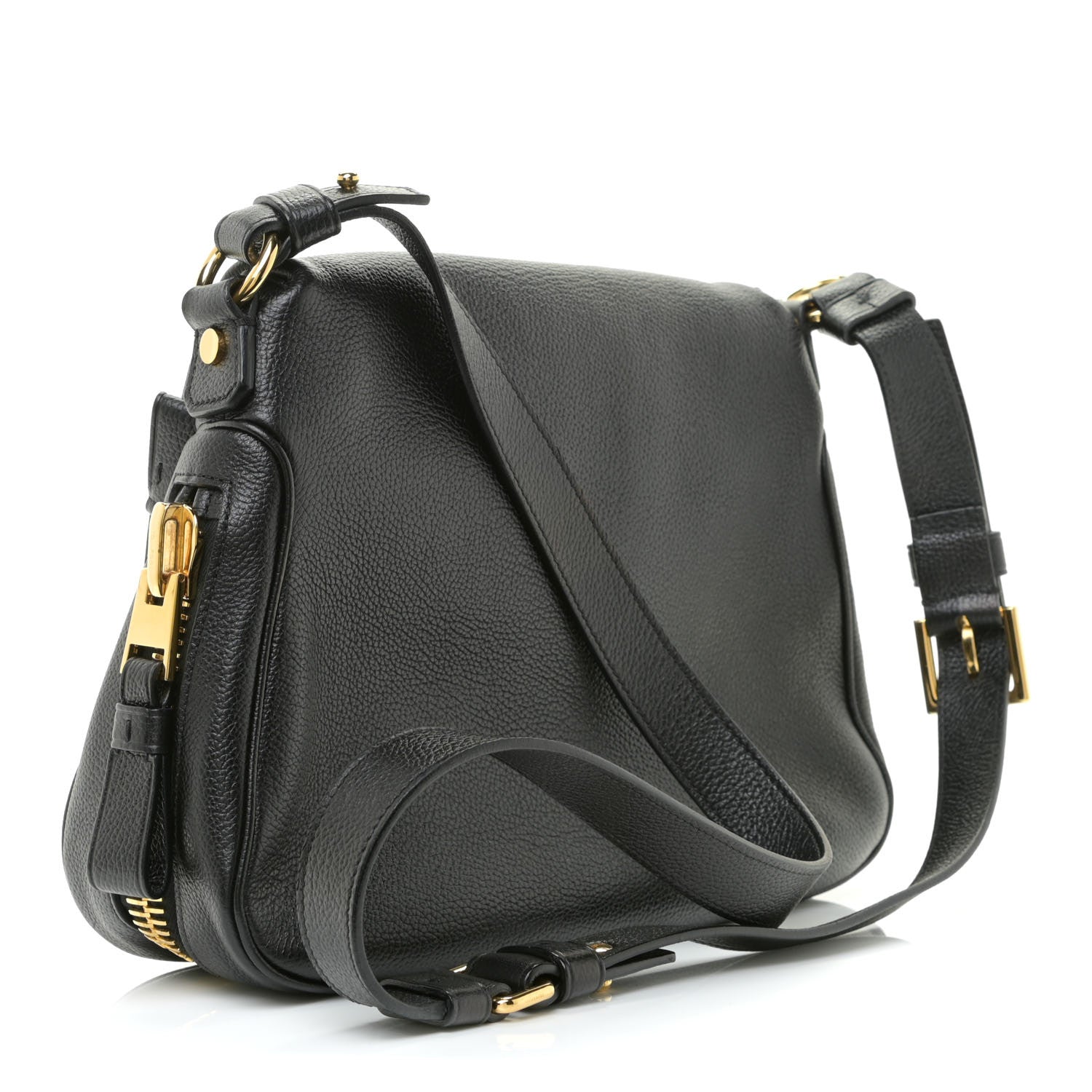 Tom Ford Grained Calfskin Medium Jennifer Crossbody Bag Black 3 of 11