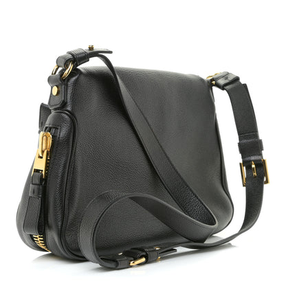 Tom Ford Grained Calfskin Medium Jennifer Crossbody Bag Black 3 of 11