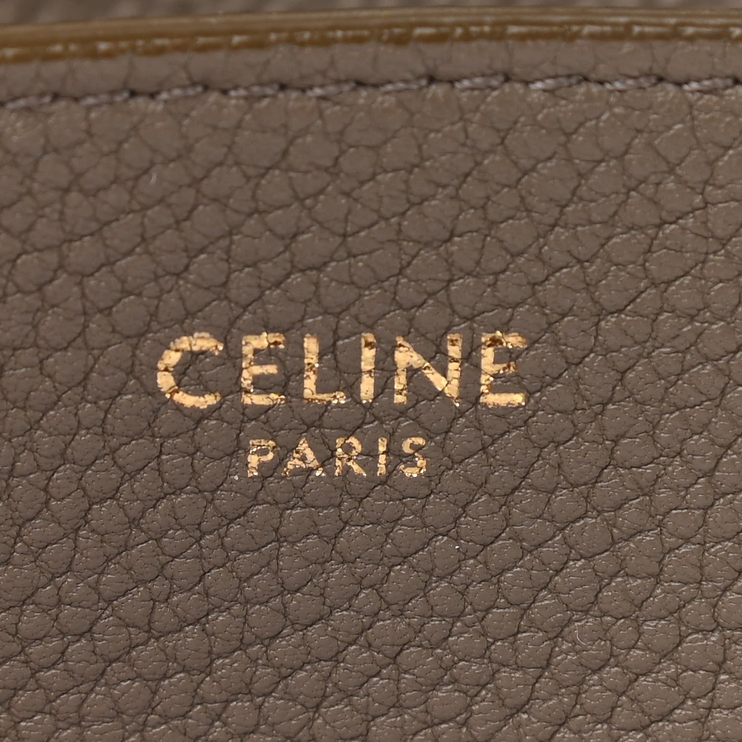 Celine Soft Grained Calfskin Sangle Bucket Bag Taupe 5 of 8