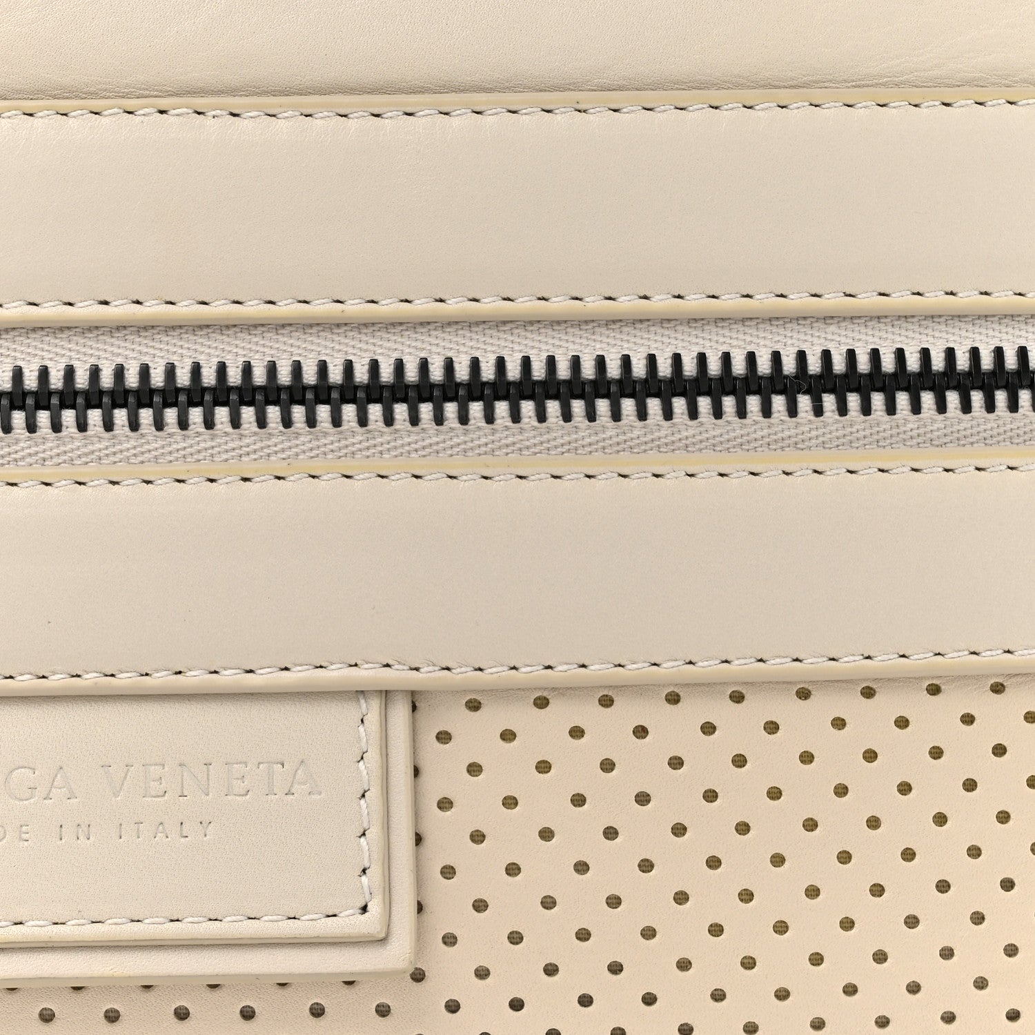 Bottega Veneta Perforated Calfskin Leggero Intrecciato Belt Bag Mist Plaster 8 of 11