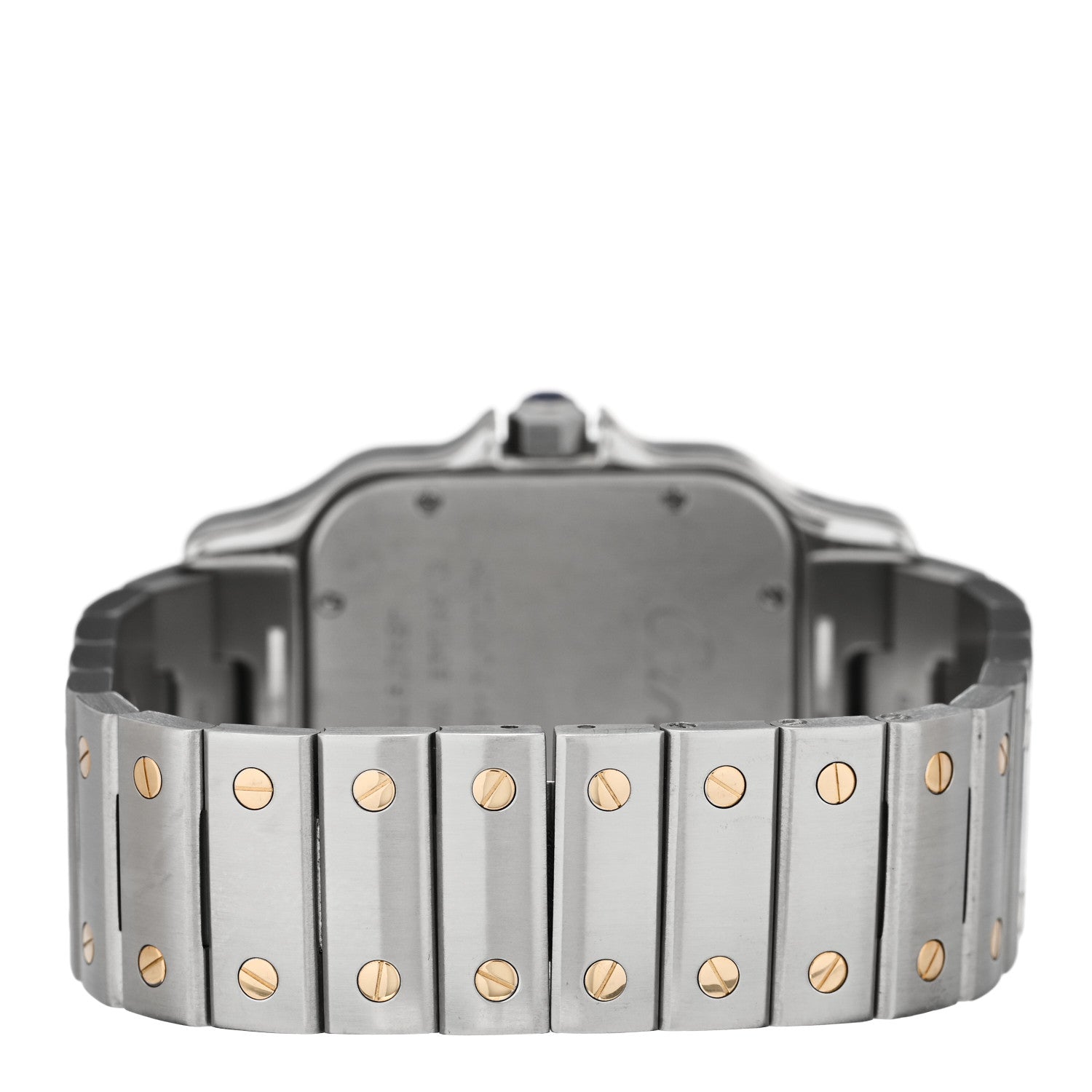 Cartier Stainless Steel 18K Yellow Gold 32mm Santos De Cartier Galbee Automatic Watch 3 of 4
