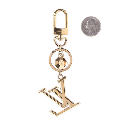 Louis Vuitton LV Facettes Bag Charm Key Holder Gold 2 of 8