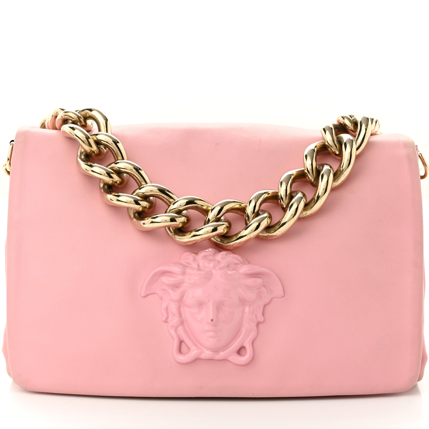 Nappa Palazzo Sultan Shoulder Bag Pink