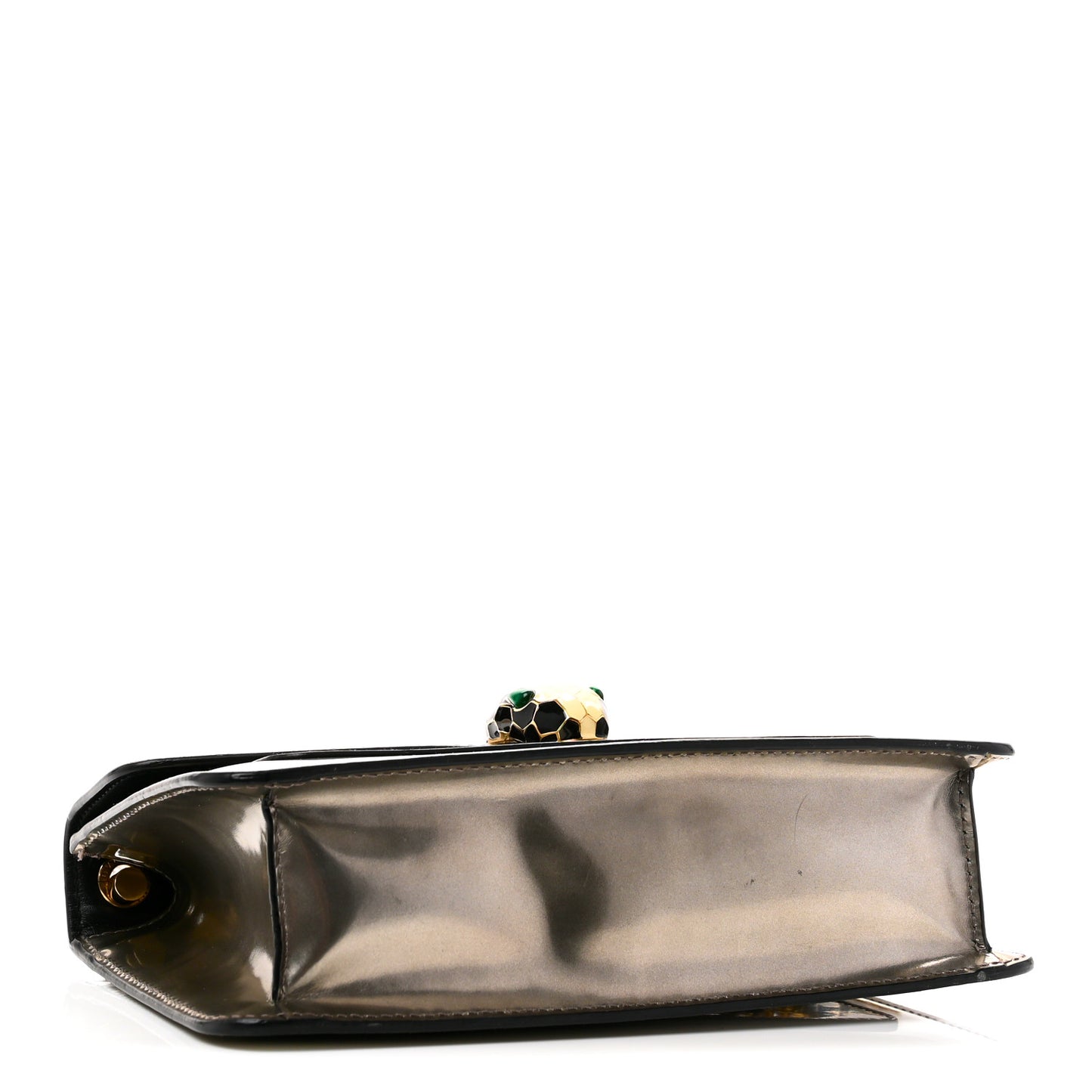 Metallic Serpenti Forever Small Shoulder Bag Silver