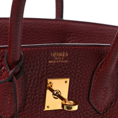 Hermes Togo Birkin 25 Rouge H 6 of 8