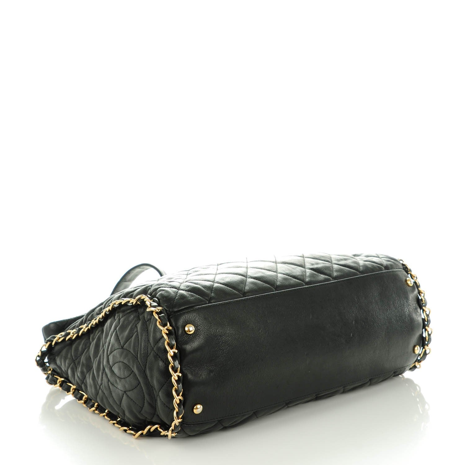 Chanel Calfskin Quilted Large Chain Me Hobo Black 4 of 7