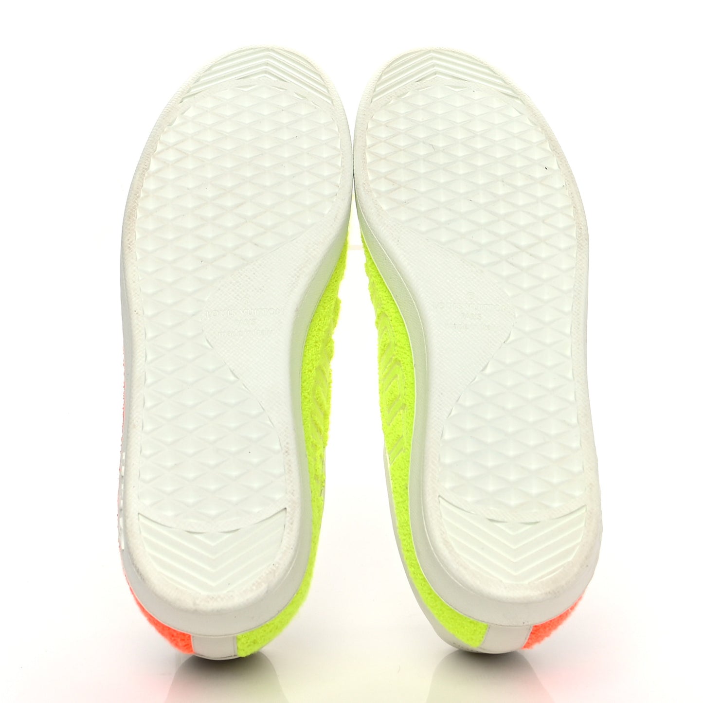 Calfskin Luxembourg Sneakers 9 White Orange Yellow