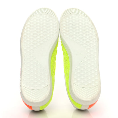 Louis Vuitton Calfskin Luxembourg Sneakers 9 White Orange Yellow 5 of 9