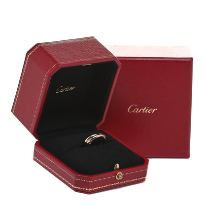Cartier 18K Pink Yellow White Gold Small Trinity Ring 51 5.75 6 of 6