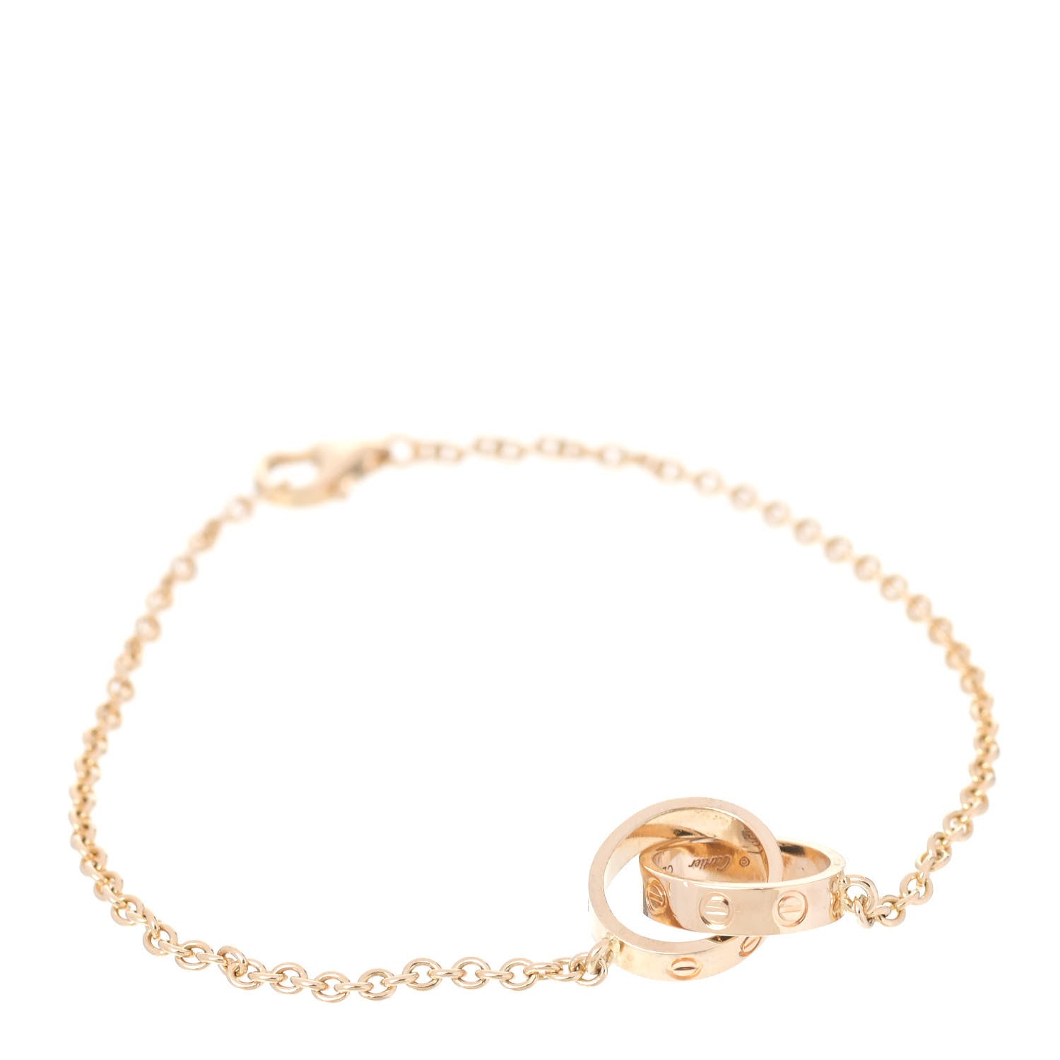 Cartier 18K Yellow Gold Interlocking LOVE Bracelet 1 of 5