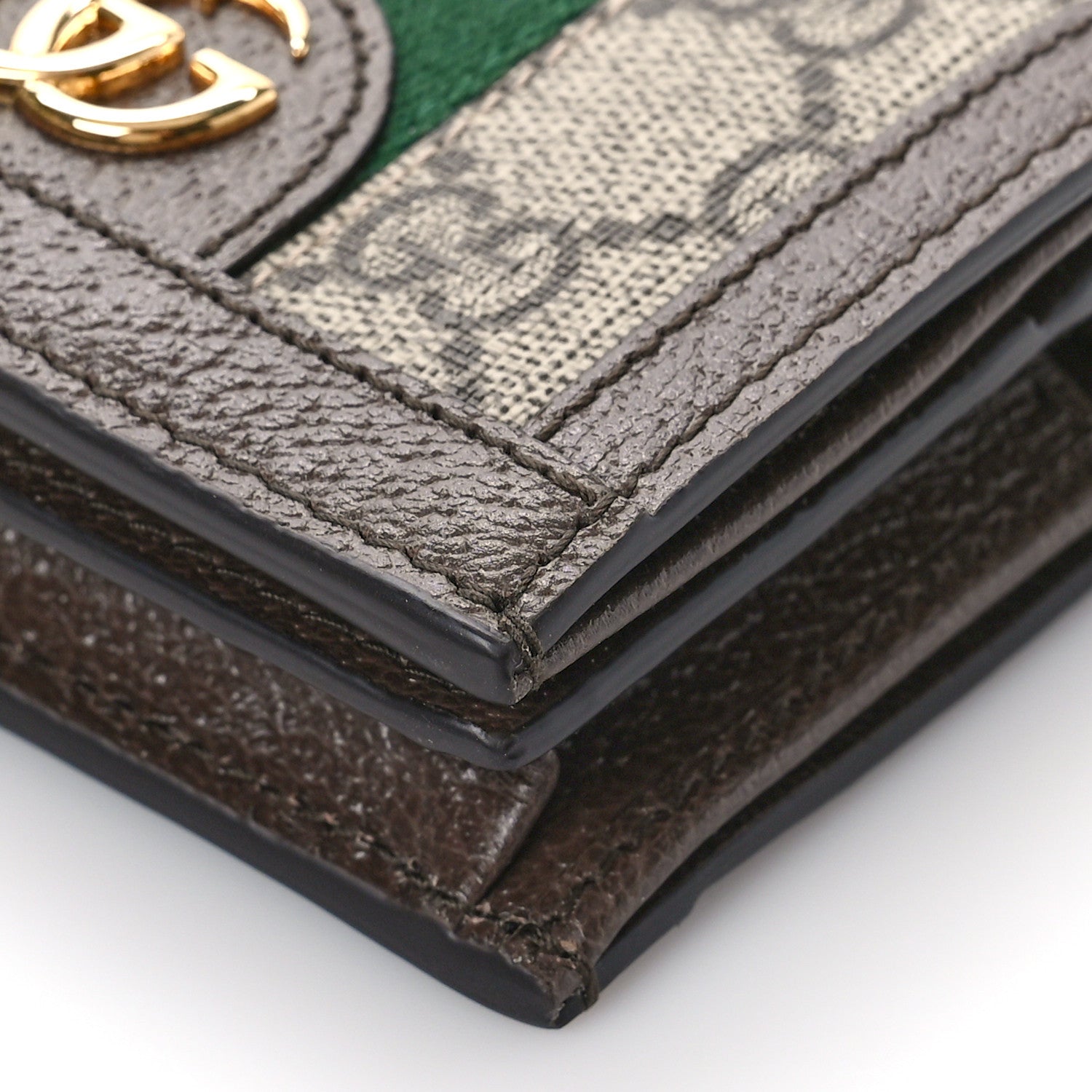 Gucci GG Supreme Monogram Web Ophidia Card Case Beige New Acero 8 of 9