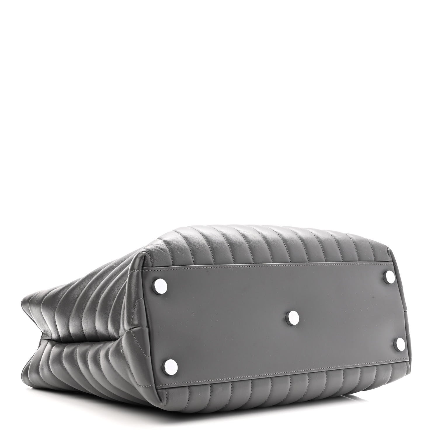 Saint Laurent Calfskin Y Quilted Monogram Large Loulou Shopper Storm 4 of 11
