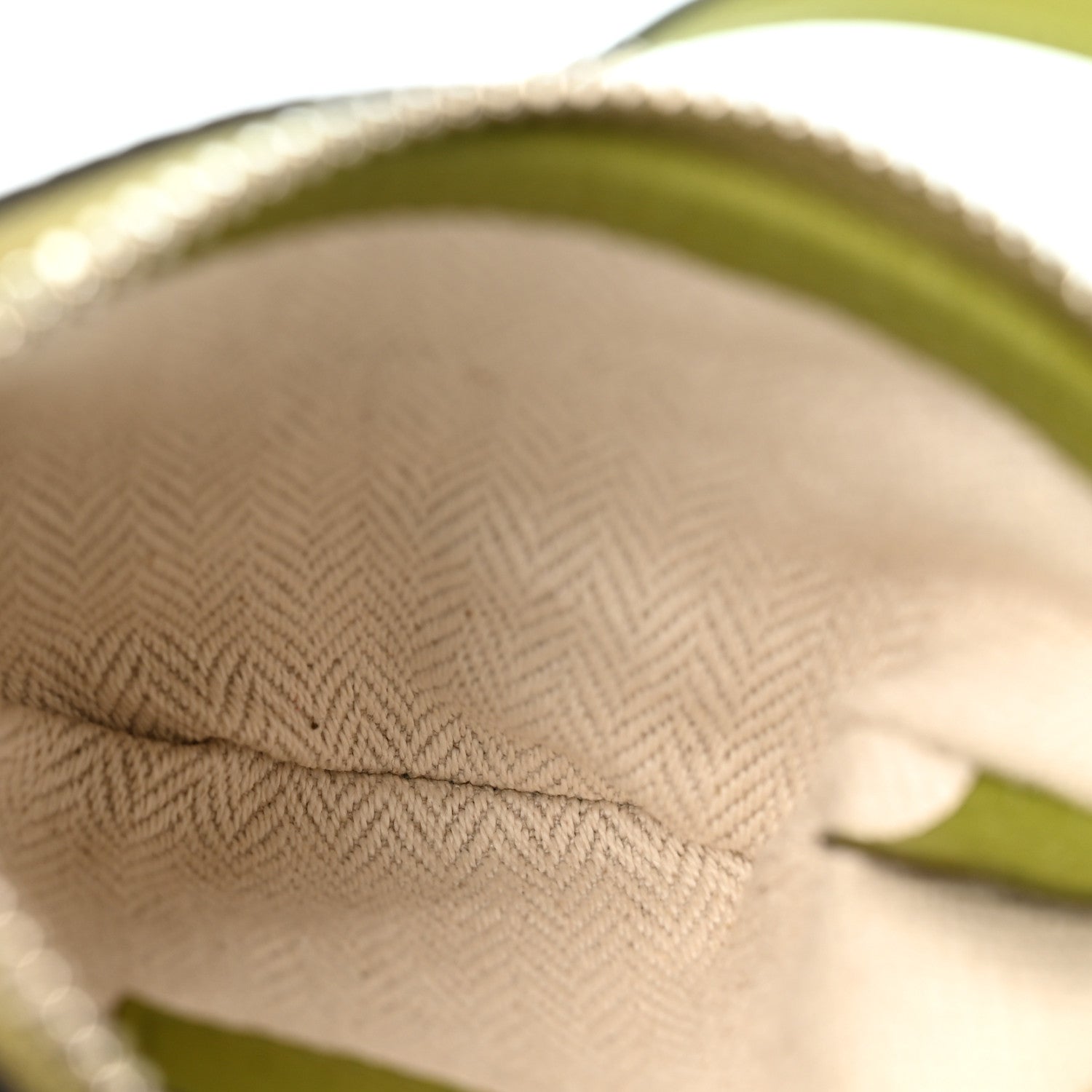Gucci Pebbled Calfskin Mini B Shoulder Bag Olive Green 4 of 9