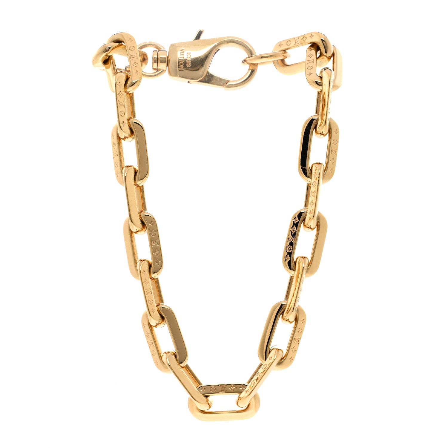 Louis Vuitton LV Edge Necklace MM Gold 3 of 5