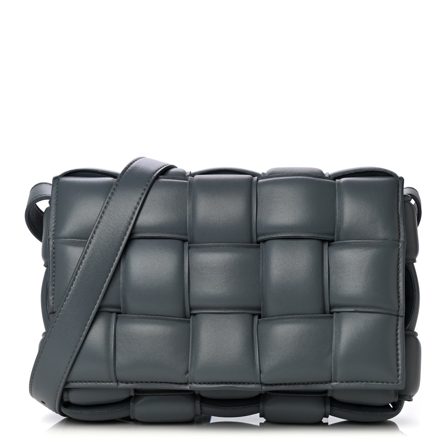 Bottega Veneta Nappa Maxi Intreccio Padded Cassette Crossbody Bag Thunder 1 of 12