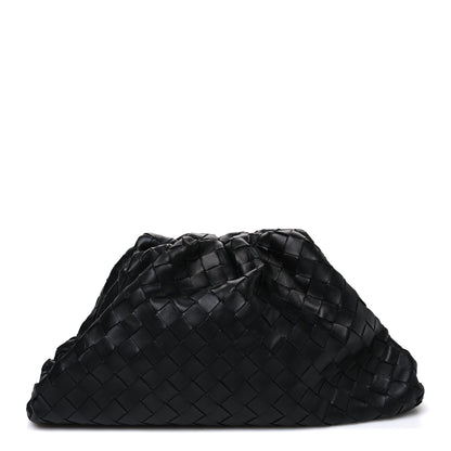 Bottega Veneta Nappa Maxi Intreccio The Pouch Oversized Clutch Black 1 of 10