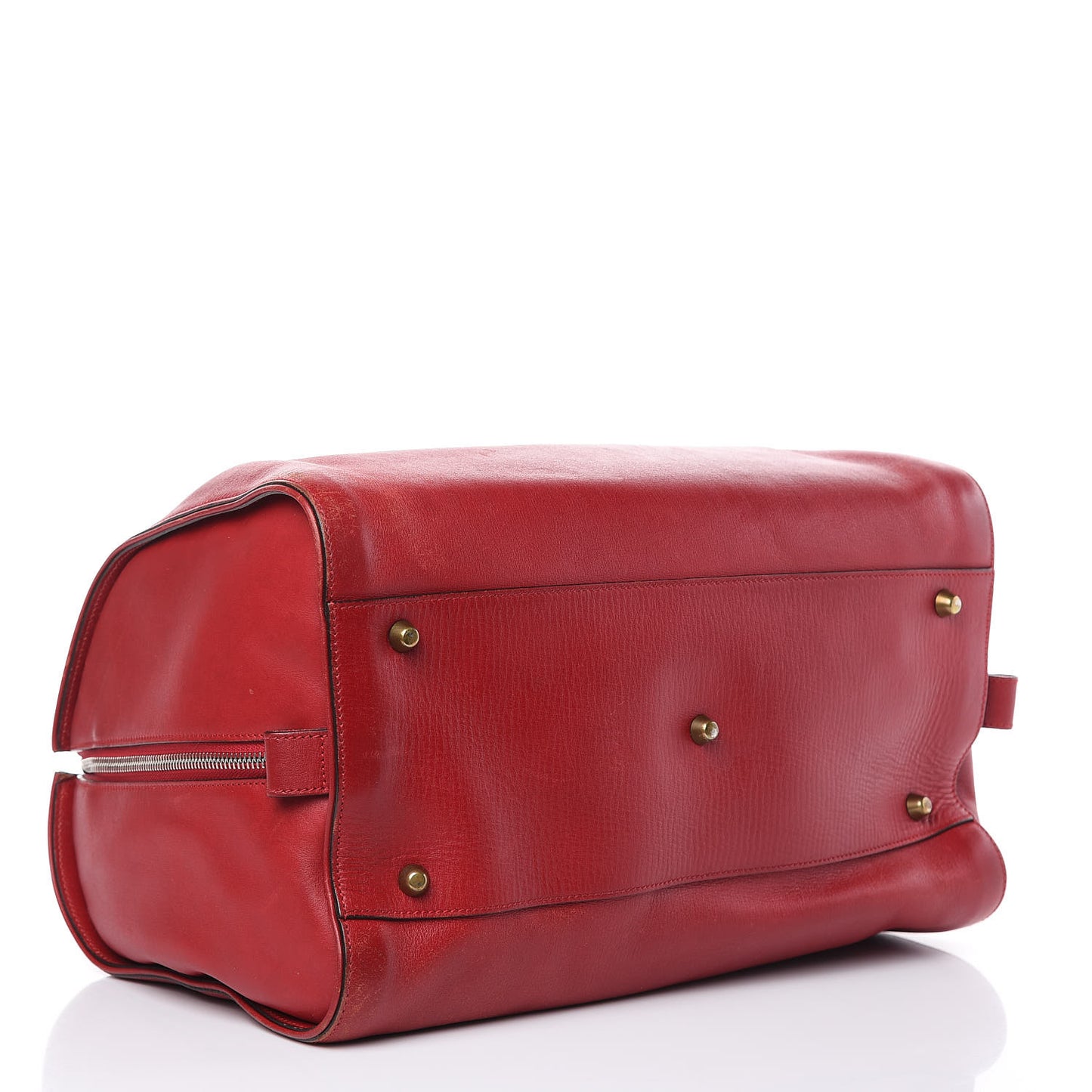 Calfskin Aurore Duffle Bag Vermillion Red