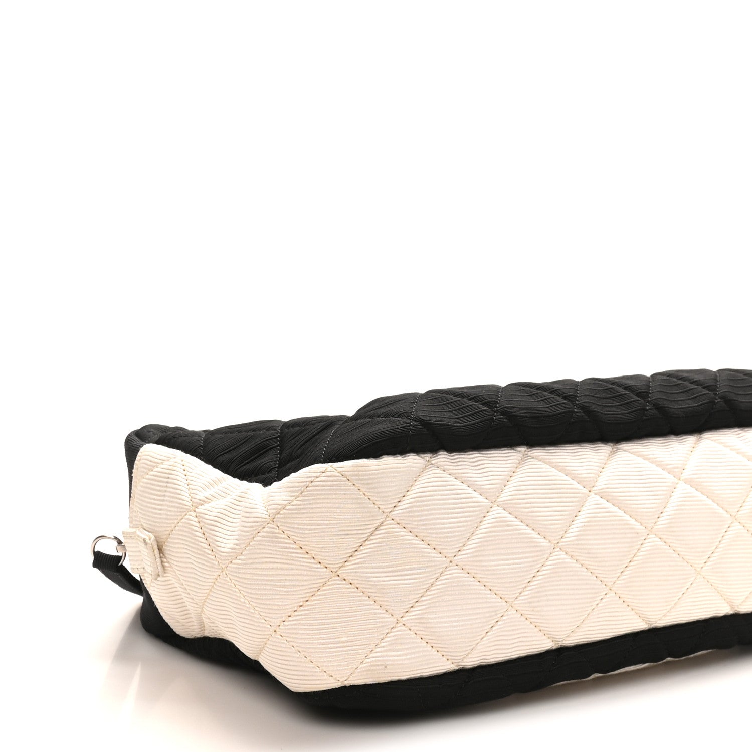 Chanel Jersey Reissue Quilted Camera Case  Black White 4 of 10