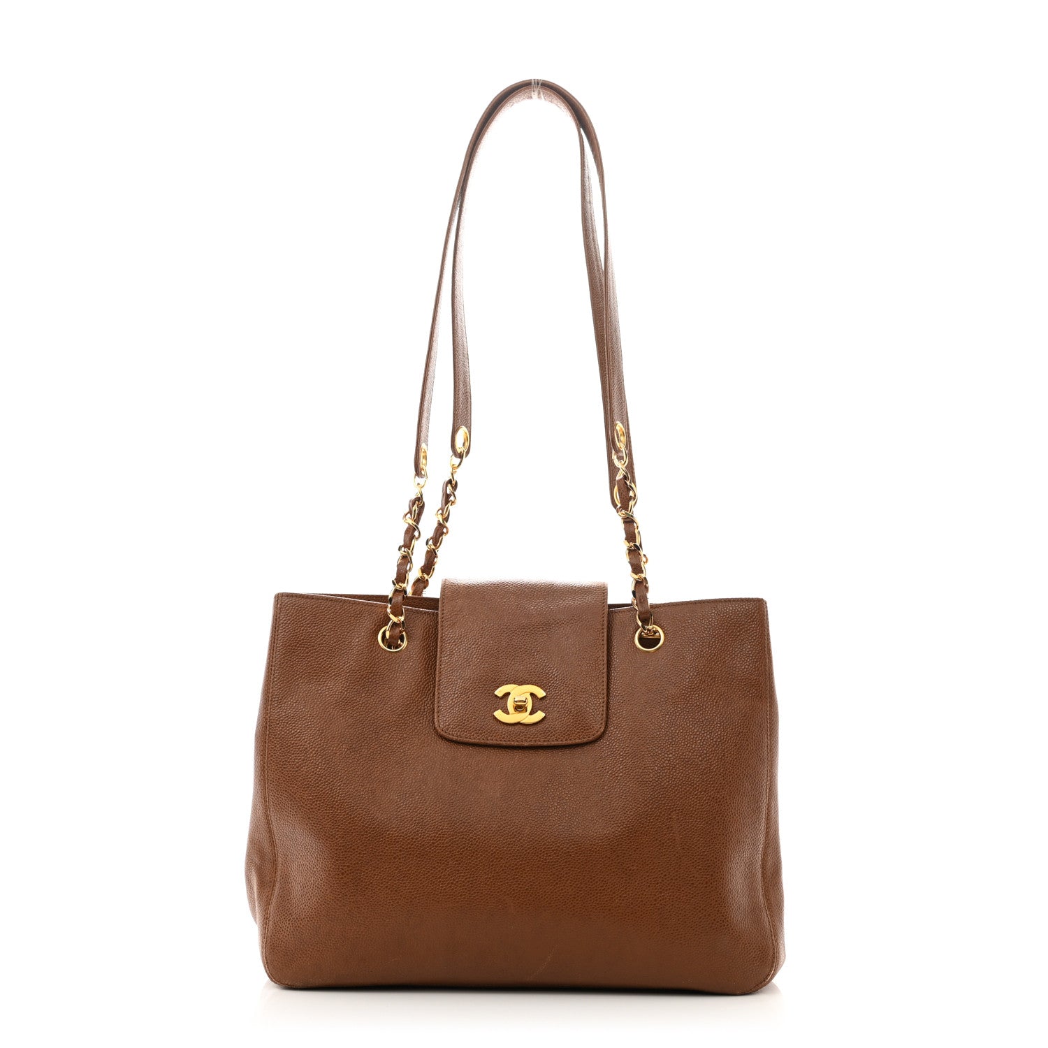 Chanel Caviar Shoulder Bag Brown 1 of 13