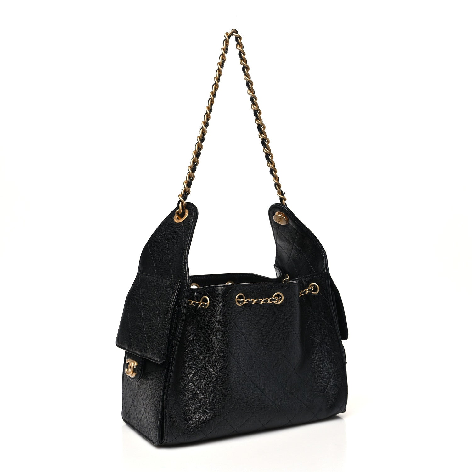 Chanel Caviar Quilted Small Chanel 25 Handbag Black 2 of 11
