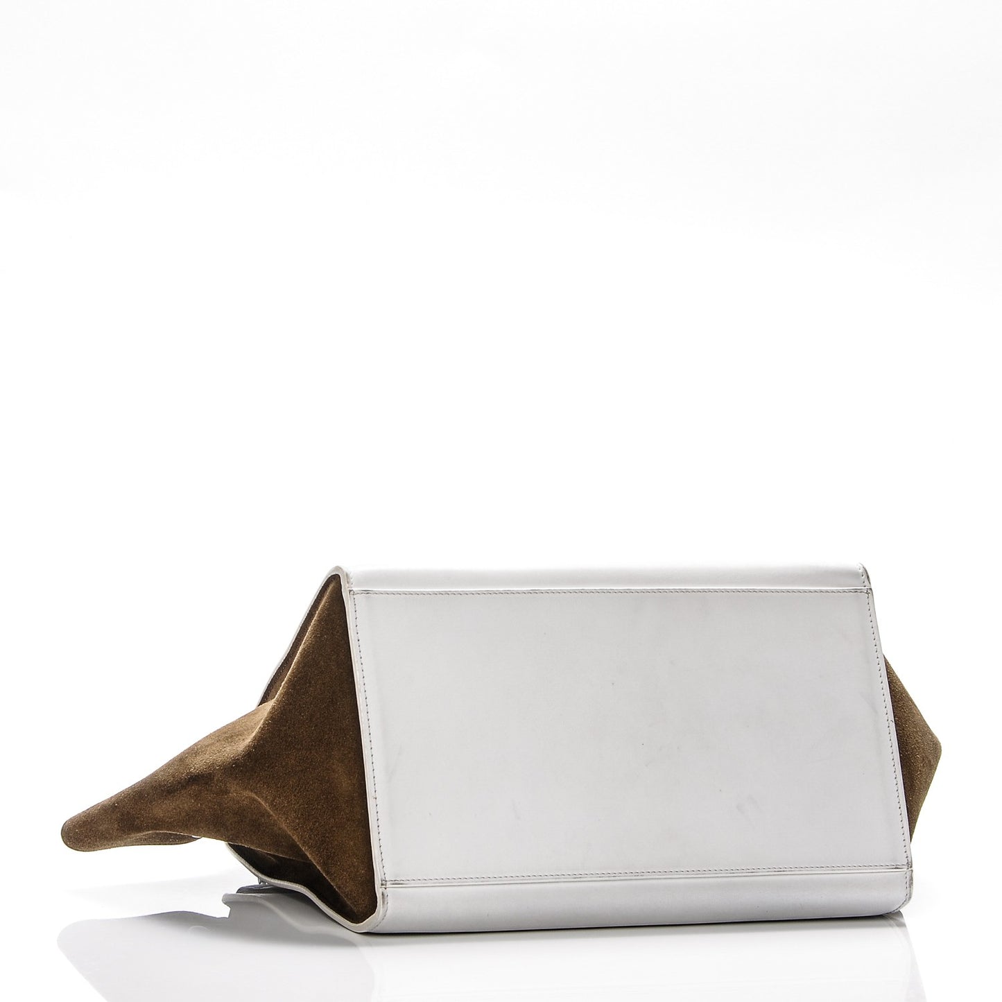 Smooth Calfskin Suede Medium Tri-Color Trapeze