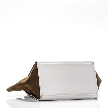 Celine Smooth Calfskin Suede Medium Tri-Color Trapeze 4 of 9