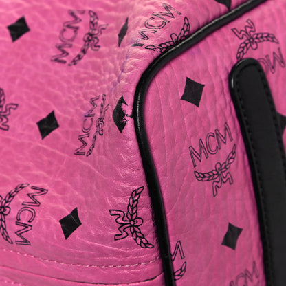 MCM Visetos Medium Reversible Liz Shopper Tote Pink 7 of 25