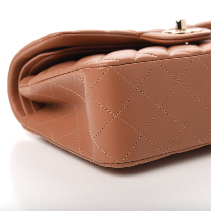 Chanel Lambskin Quilted Small Double Flap Brown 6 of 11