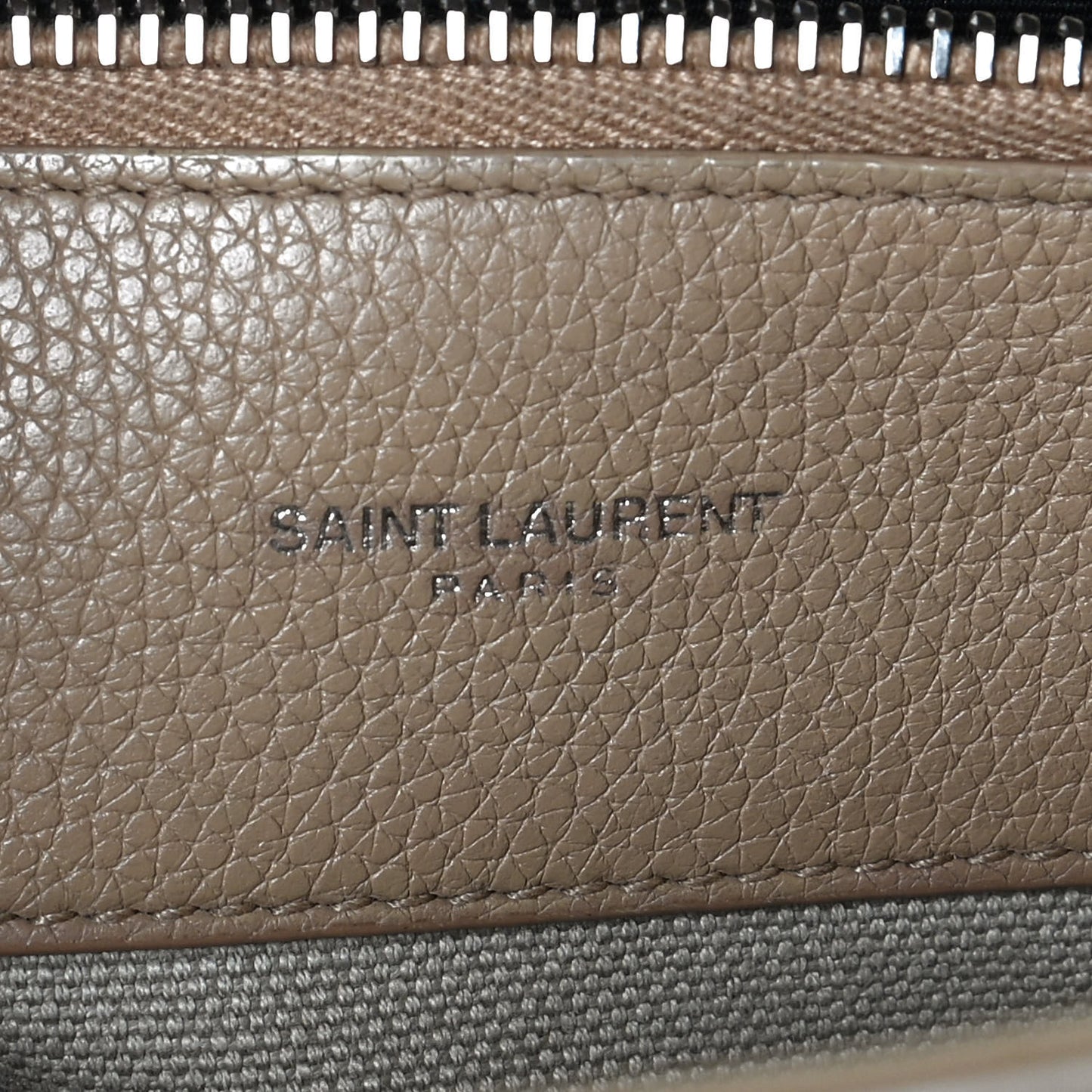 Grained Calfskin Small Supple Sac De Jour Dark Beige