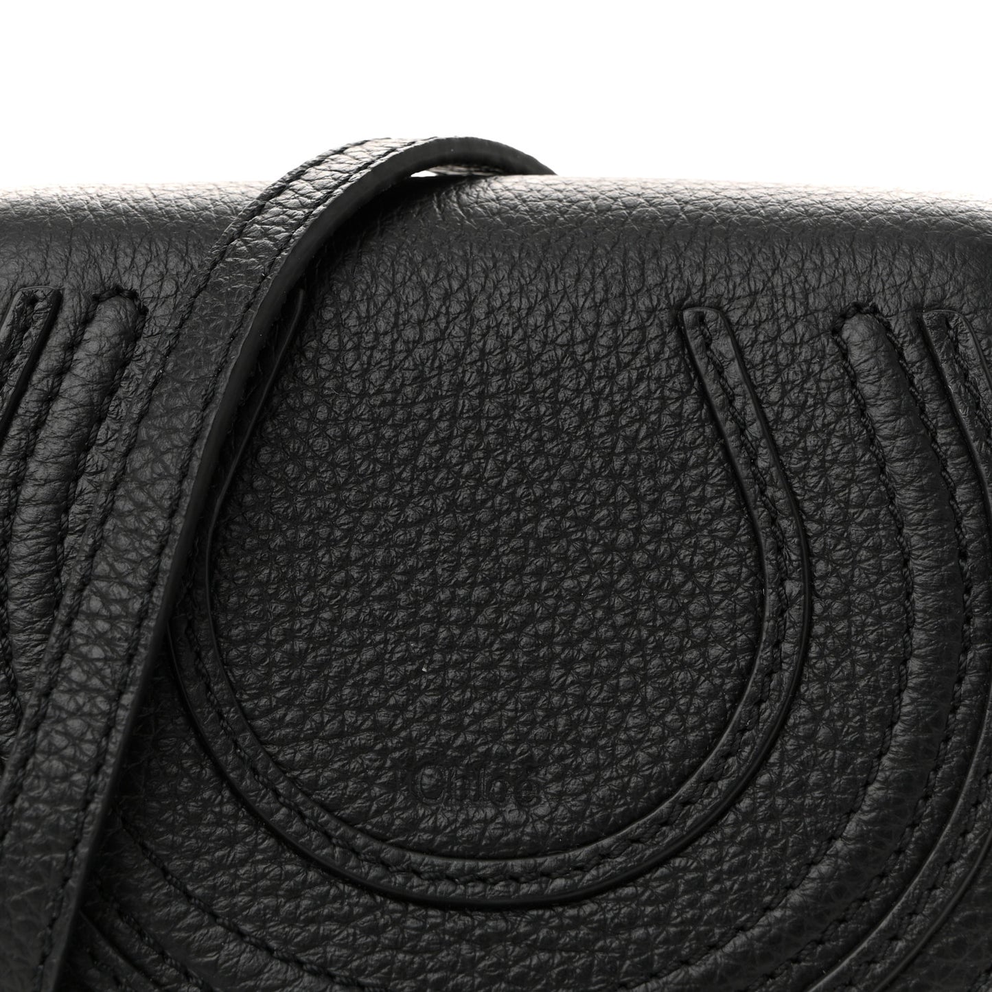Calfskin Nano Marcie Saddle Bag Black