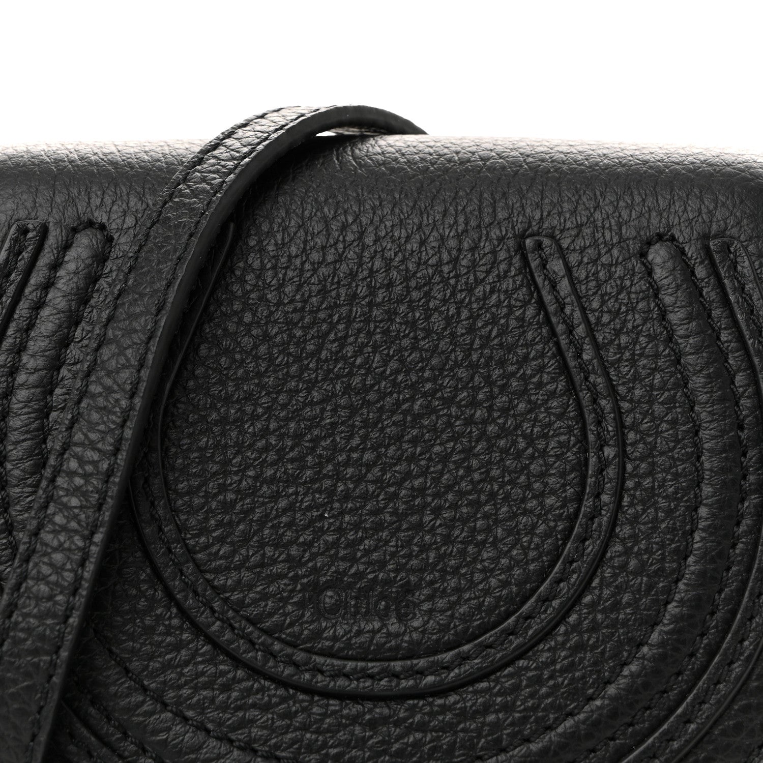 Chloe Calfskin Nano Marcie Saddle Bag Black 8 of 10