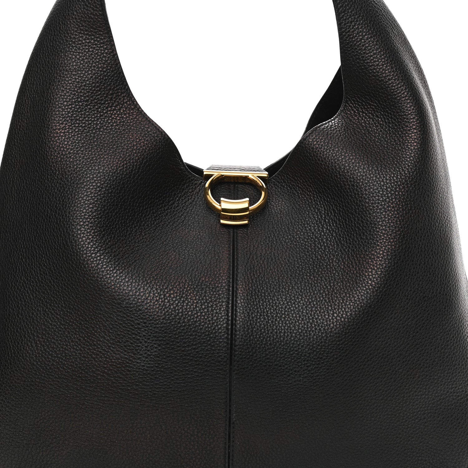 Salvatore Ferragamo Calfskin Margot Hobo Black 8 of 11