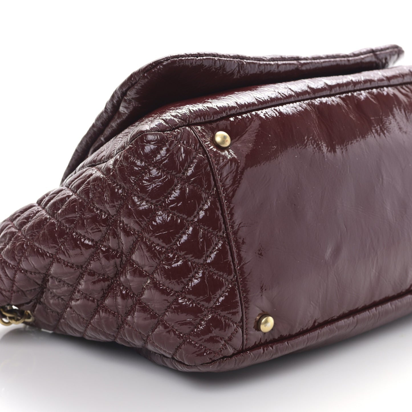 Vinyl Medium Rock and Chain Flap Bordeaux