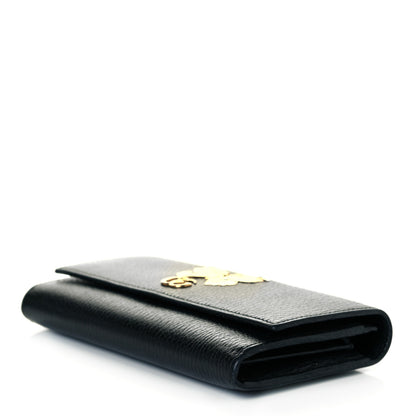 Gucci Calfskin Garden Continental Wallet Black 5 of 8