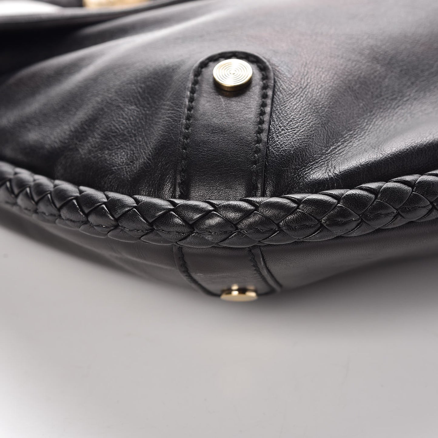 Calfskin Britt Tassel Shoulder Bag Black