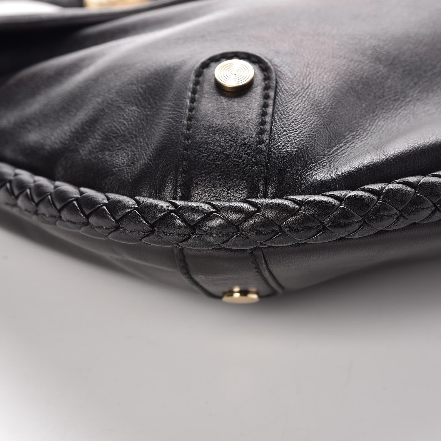 Gucci Calfskin Britt Tassel Shoulder Bag Black 8 of 10