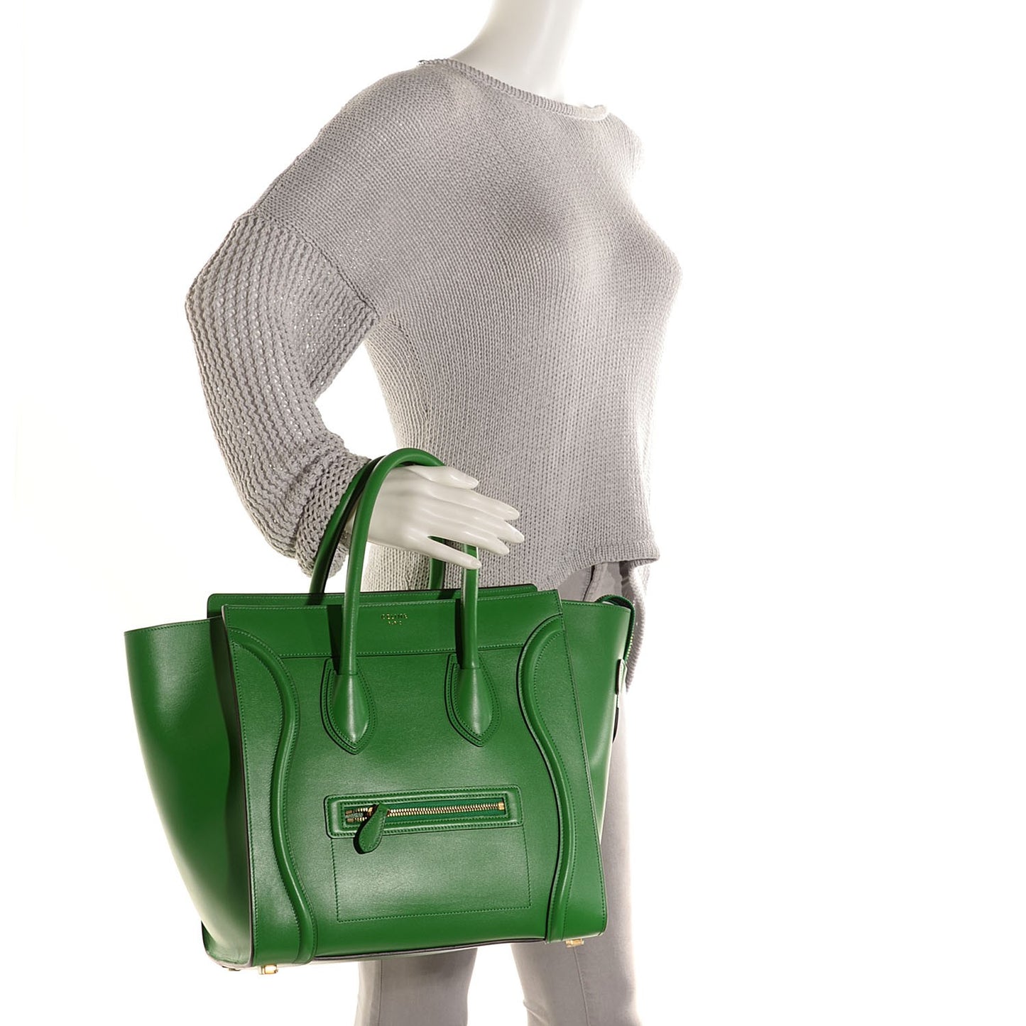 Palmelato Calfskin Mini Luggage Grass Green