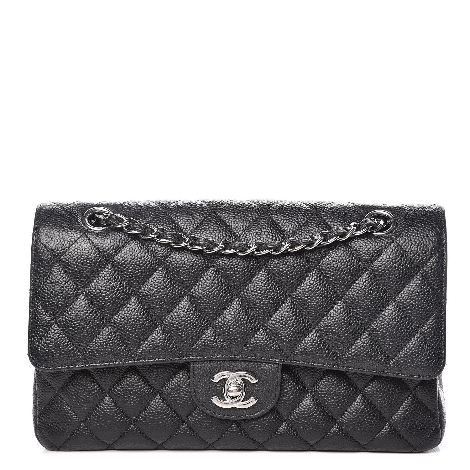 Chanel Caviar Quilted Medium Double Flap Black 1 of 23