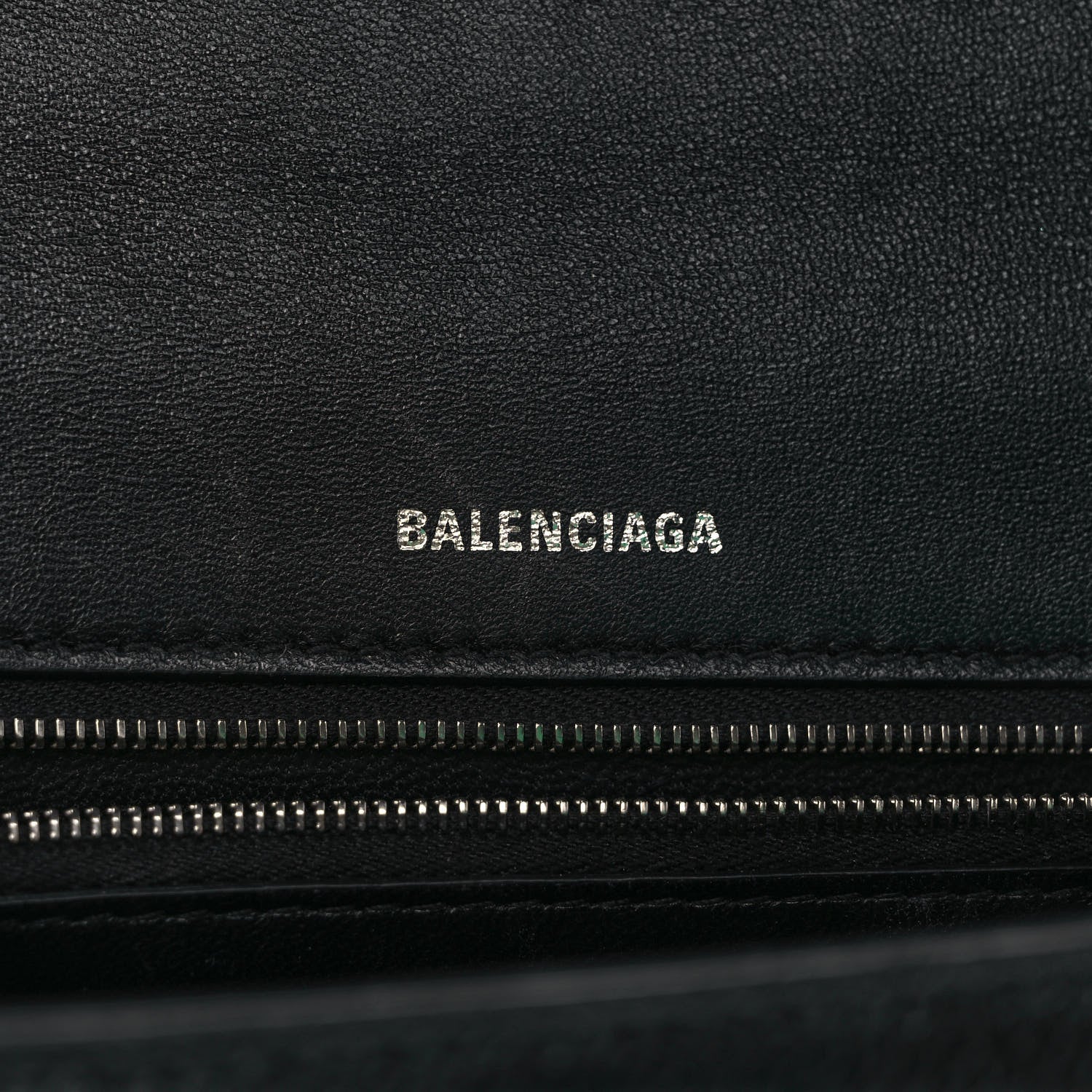 Balenciaga Grained Calfskin Medium Hourglass Top Handle Bag Black 5 of 8