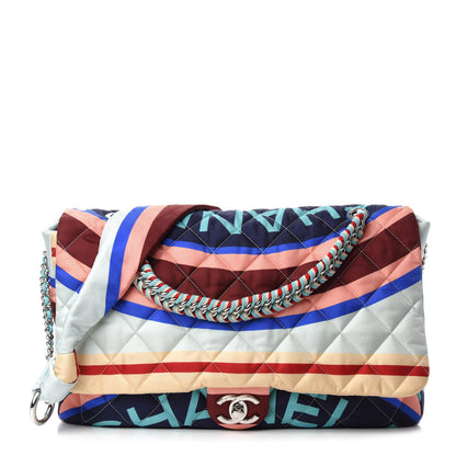 Chanel Fabric Quilted Printed Flap Multicolor 1 of 10