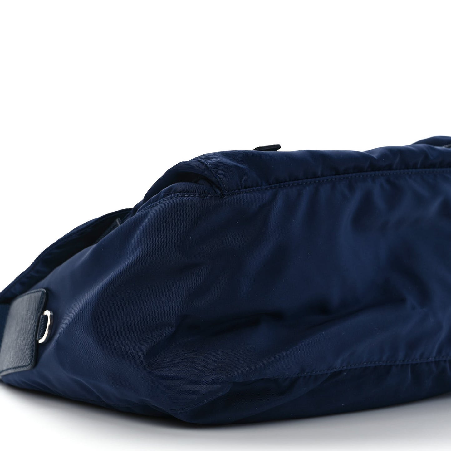 Tessuto Nylon Saffiano Vela Messenger Bag Navy