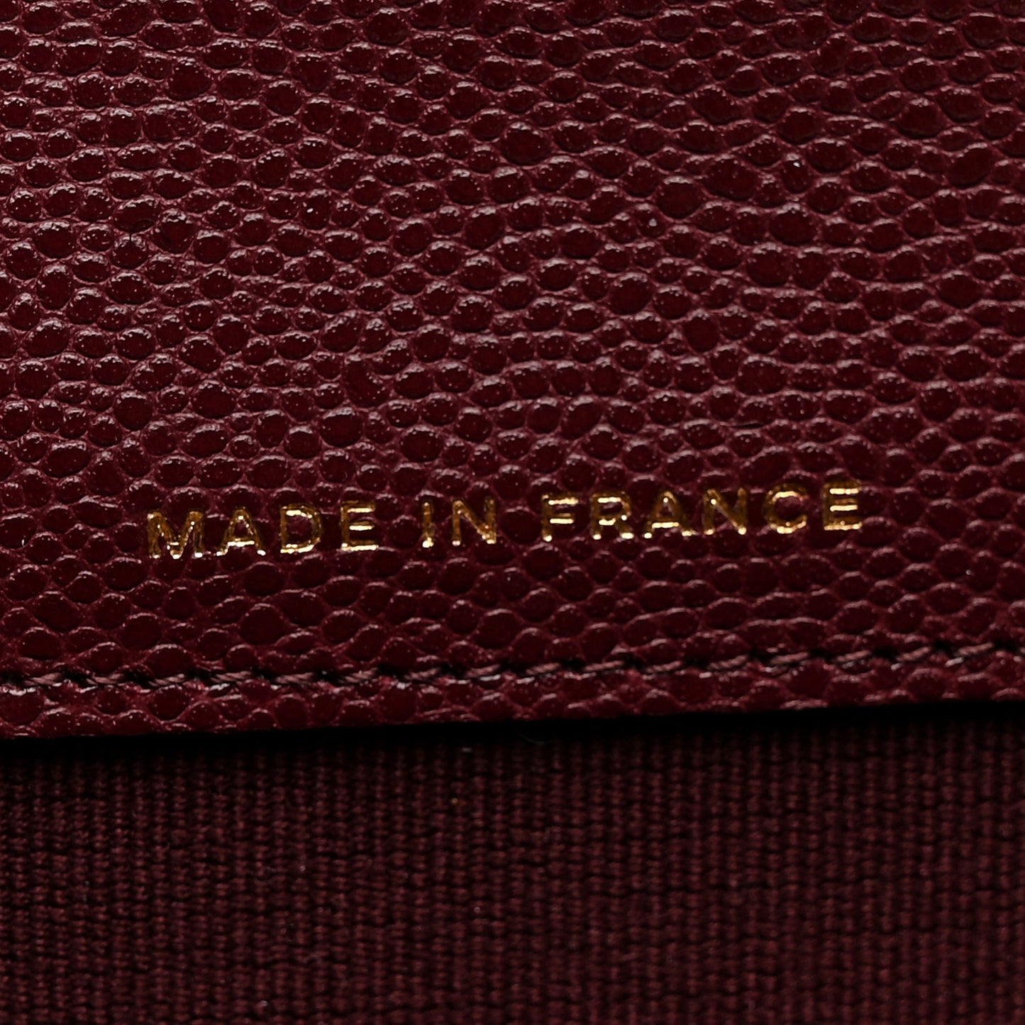 Caviar Quilted Flap Card Holder Wallet Burgundy