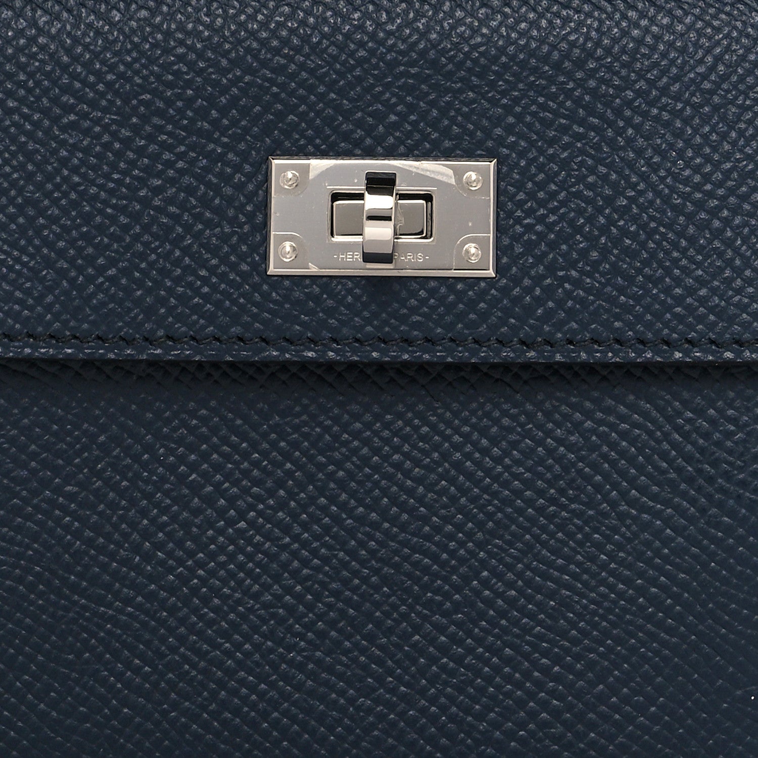 Hermes Epsom Kelly Pocket Compact Wallet Bleu Indigo 8 of 9