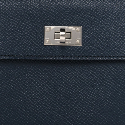 Hermes Epsom Kelly Pocket Compact Wallet Bleu Indigo 8 of 9
