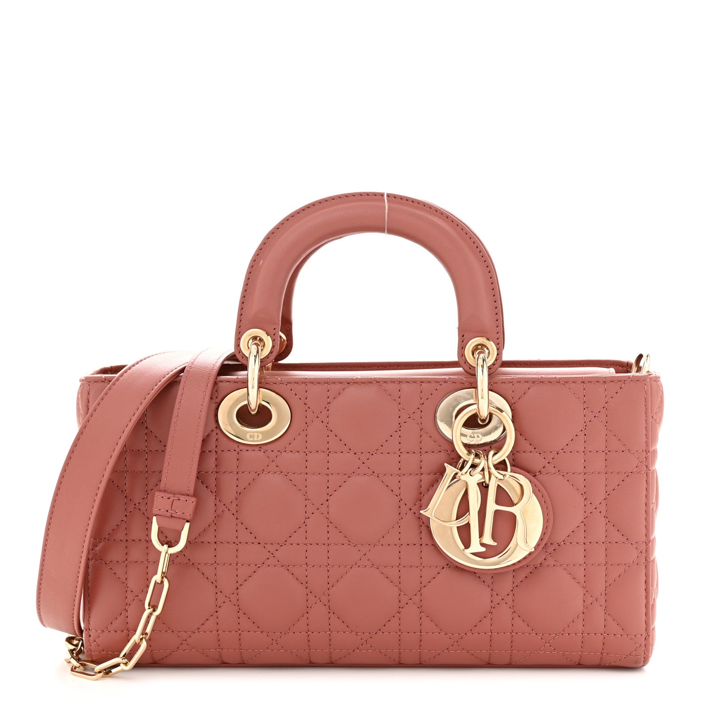 Lambskin Cannage Medium Lady D-Joy Ethereal Pink