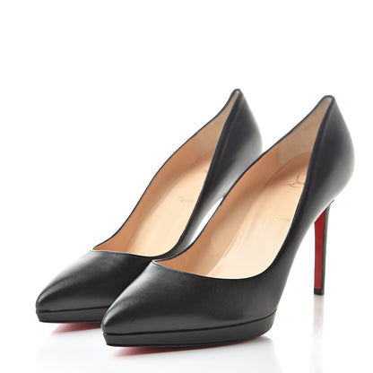Christian Louboutin Shiny Nappa Pigalle Plato 100 Pumps 42 Black 3 of 9