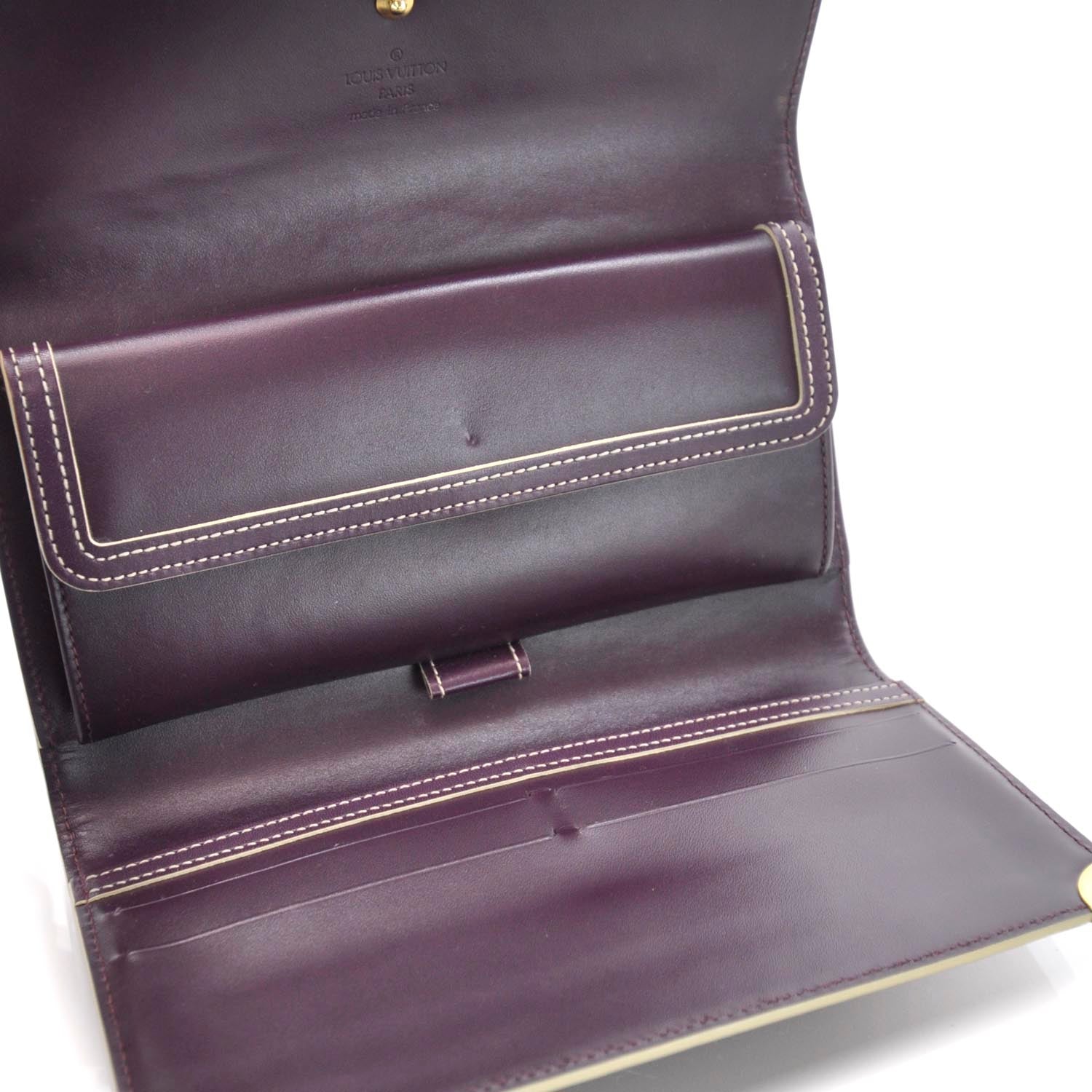 Louis Vuitton Suhali Porte Tresor International Wallet Plum 5 of 8