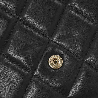 Chanel Lambskin Quilted Large Flap Wallet Black 10 of 13