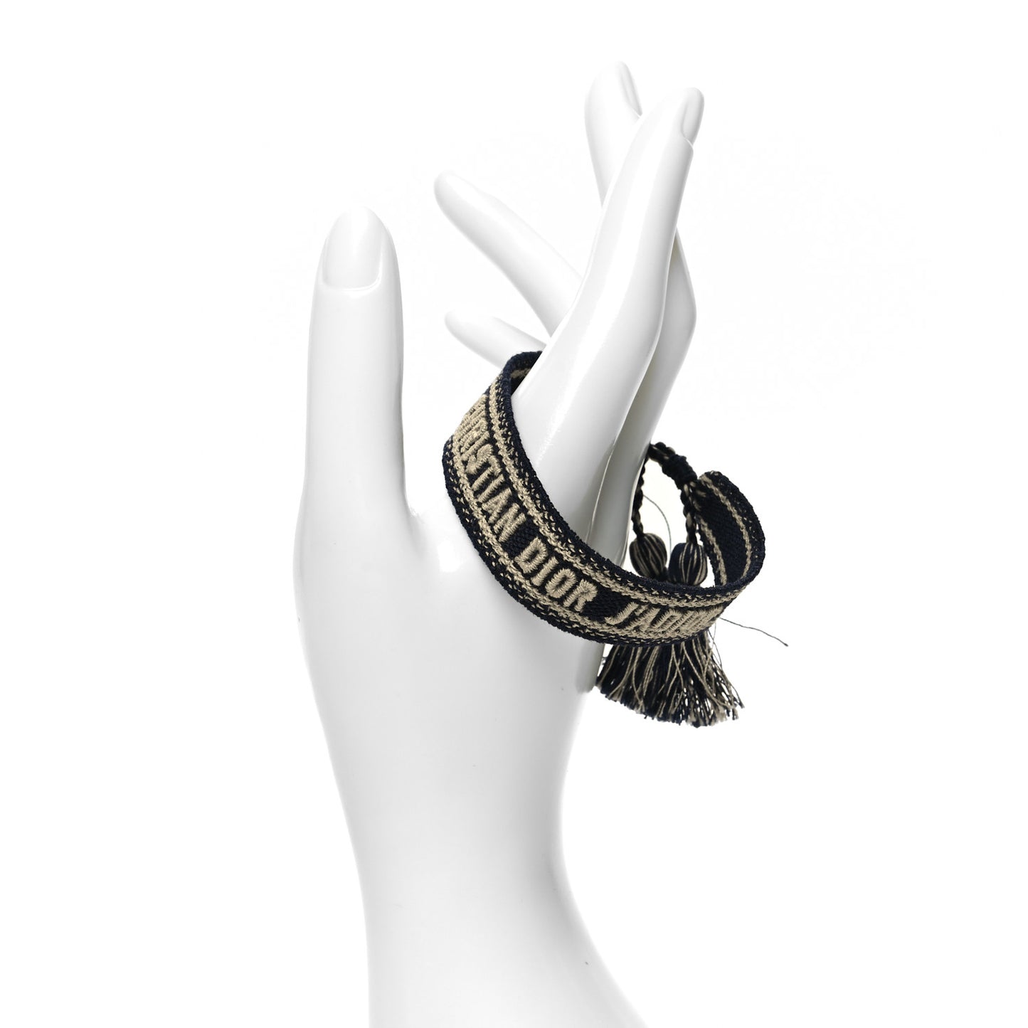 Woven Cotton J'Adior Friendship Bracelet Black